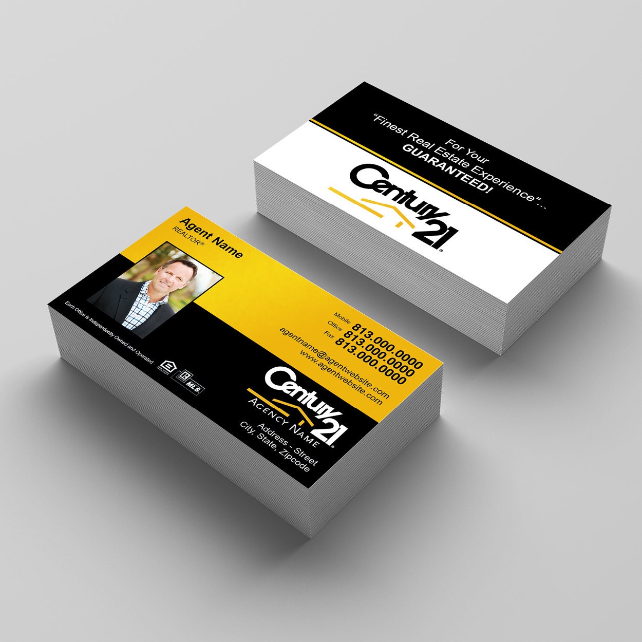 Century 21 Business Card Century 21 Agent Business Card C21