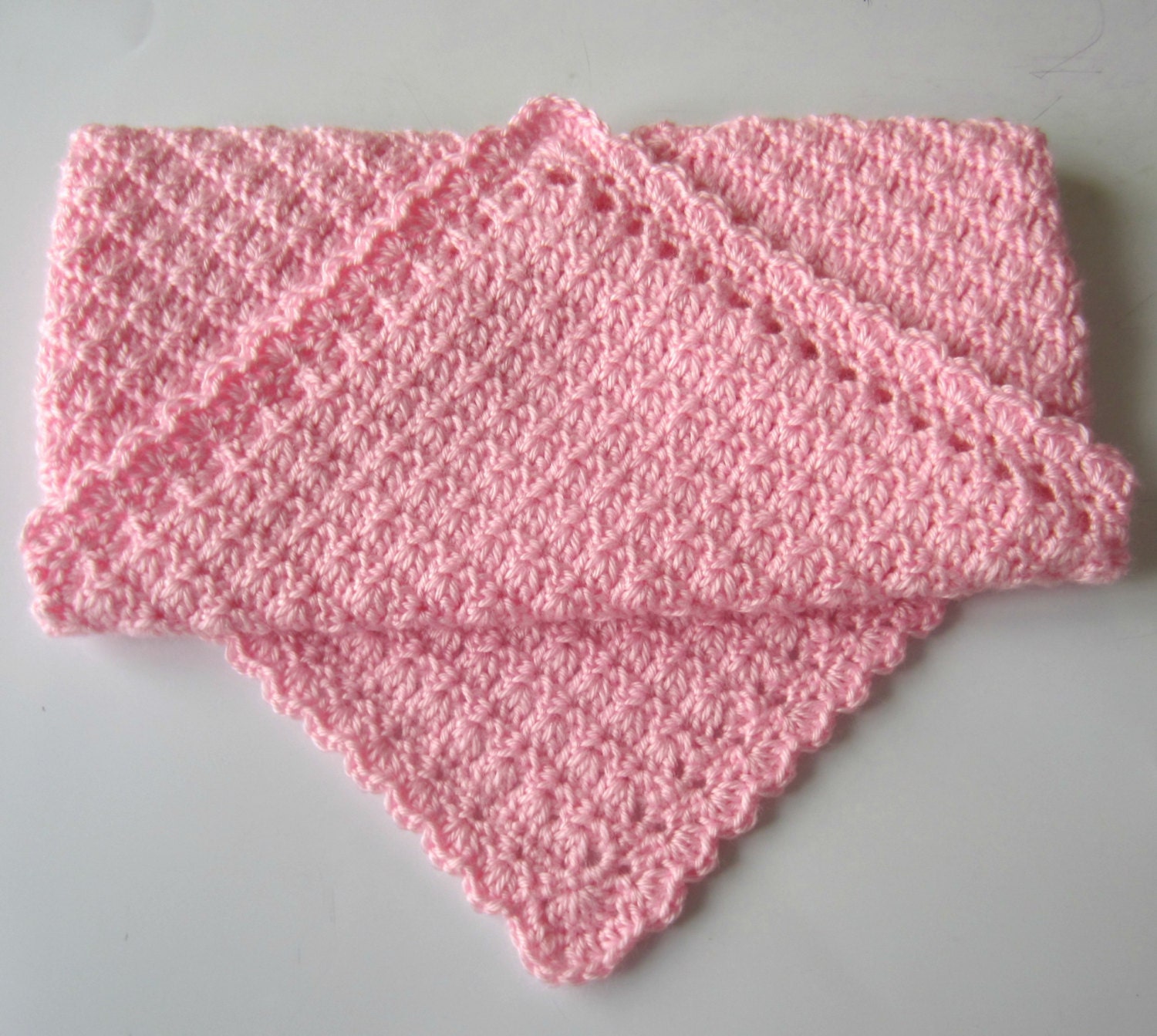 2 Skein 10 oz Baby Blanket CROCHET PATTERN Girl Boy