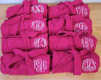 Personalized Robes, Gift for Bride Wedding Day Robes, Monogram Robes, Wedding Robes, Brides Robe, Bridal Party Robes, monogram bath robe