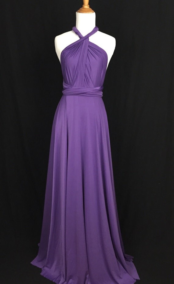 Purple Wrap Convertible Infinity Dress Evening by ScholleDress