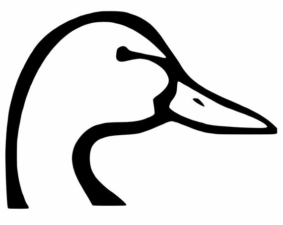 duck head vinyl decal for your yeti cup car jeep truck