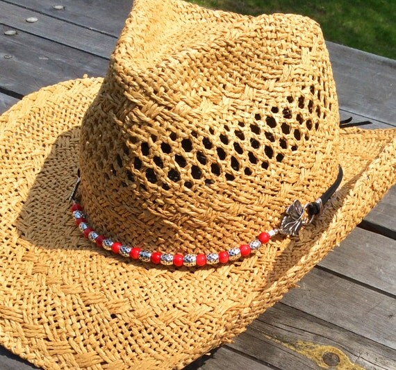Cowboy Hats Hat Band Beaded HatBand Beaded Hat by LaBellaBottega13