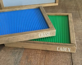 Personalized Lego trays, Lego baseplate, kids gift, kids decor, kids gift