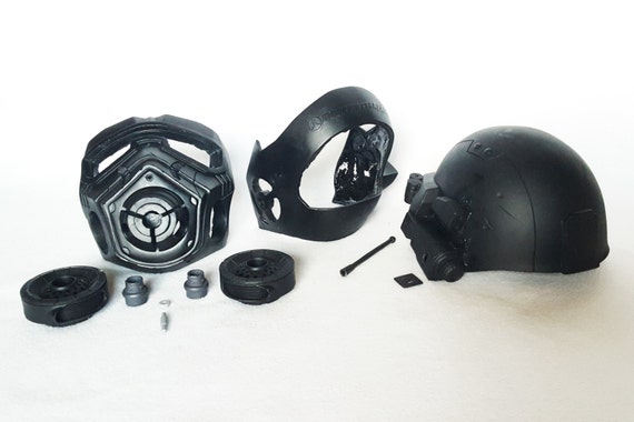 Fallout NCR Elite Riot Gear Raw Cast Helmet Kit - Gas Mask ...