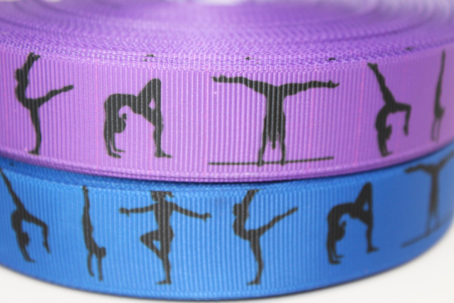 Gymnastics 7/8 Inch Grosgrain Ribbon by the Yard for Hairbows