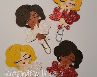 Marilyn Monroe Inspired planner clip/ book mark/ planner accessory