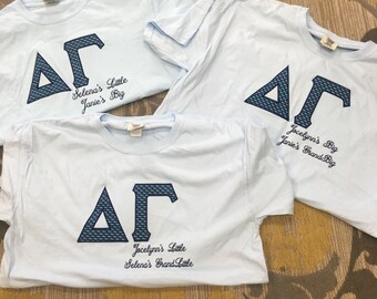 Vineyard Vines Inspired Sorority Family Shirts i your sorority, includes Big and Little shirts