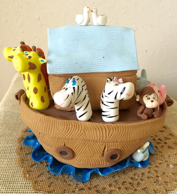 Noah's Ark. Cake Topper. One piece. by ZoeArtsnCrafts on Etsy