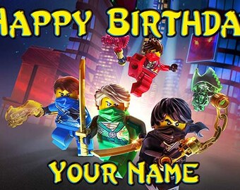 Ninjago Birthday Banner - Shadow of Ronin