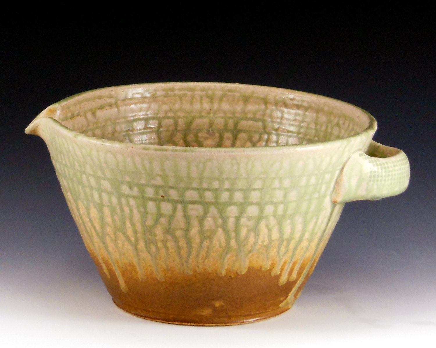 Prep Bowl Ceramic Mixing Bowl Bread Bowl by hankgoodmanstoneware