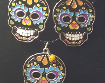 Day of the Dead Necklace set (Sugar Skull)