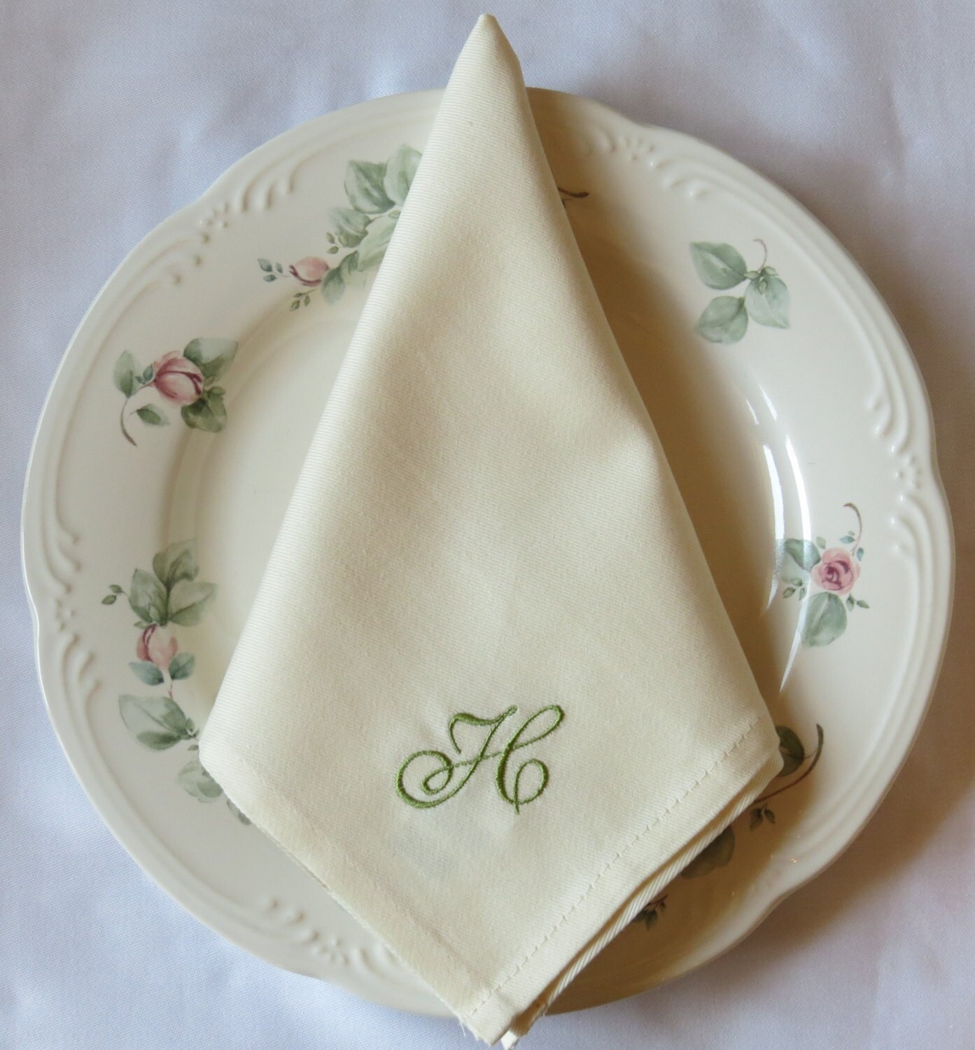 SALE Personalized Cloth Napkin Monogram Monogrammed