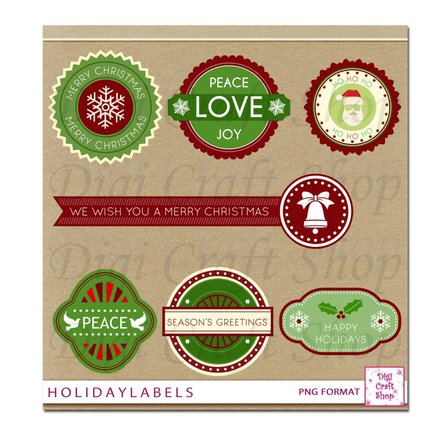 christmas label clipart - photo #47