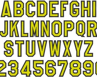 Hight school varsity collegiate, block mini Font machine embroidery designs - many sizes, BX embroidery, bx font alphabet sport