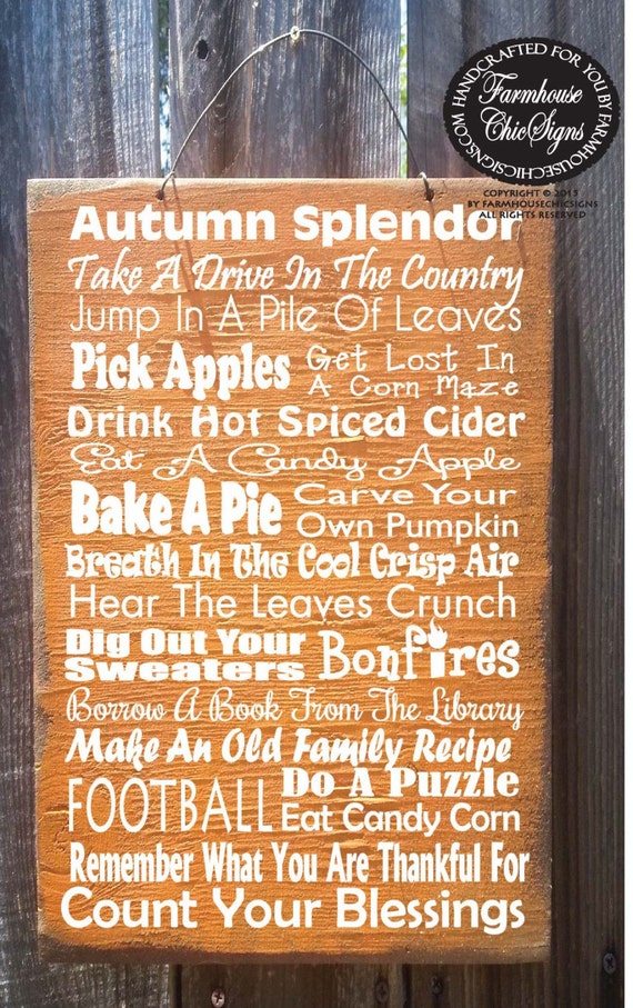 fall decor, Autumn Sign, Fall decoration, Thanksgiving decor, autumn decor, thanksgiving sign, holiday sign, fall sign, 36