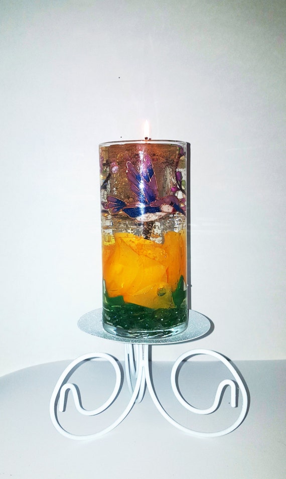 Reusable Gel Wax Candle in two Beautiful Colors and a