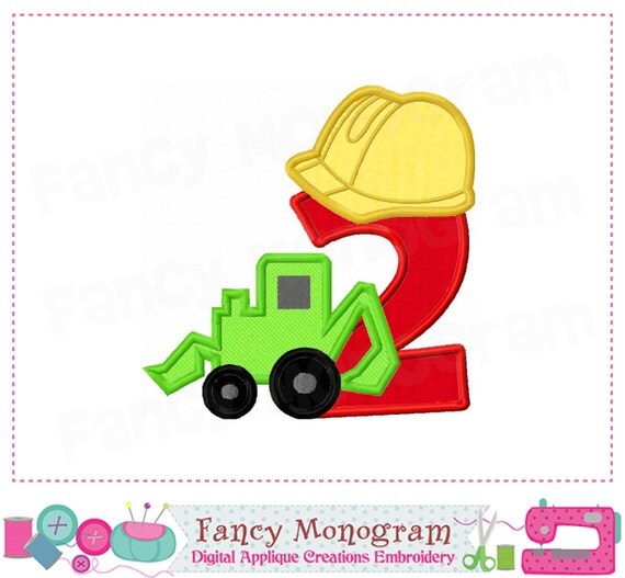 Construction Number 2 by FancyMonogram on Etsy