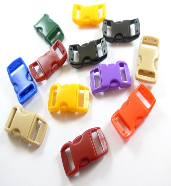 10 pieces Small Plastic Clasps with safety clip 29x15mm, Plastic clasp ...