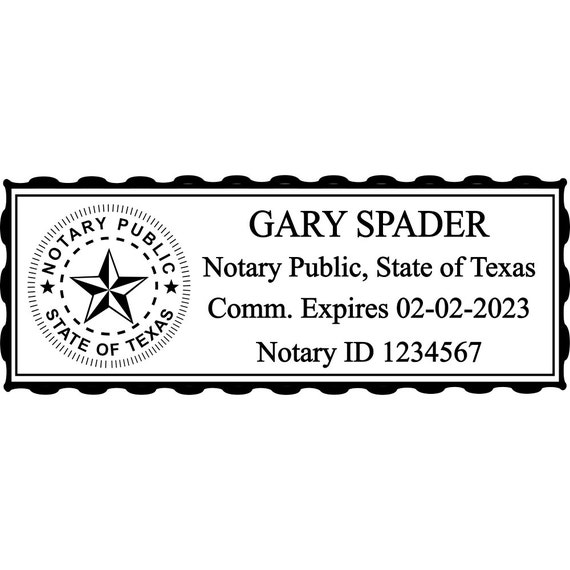 Texas Custom Notary Stamp TX-Notary by CustomDesignsByJill