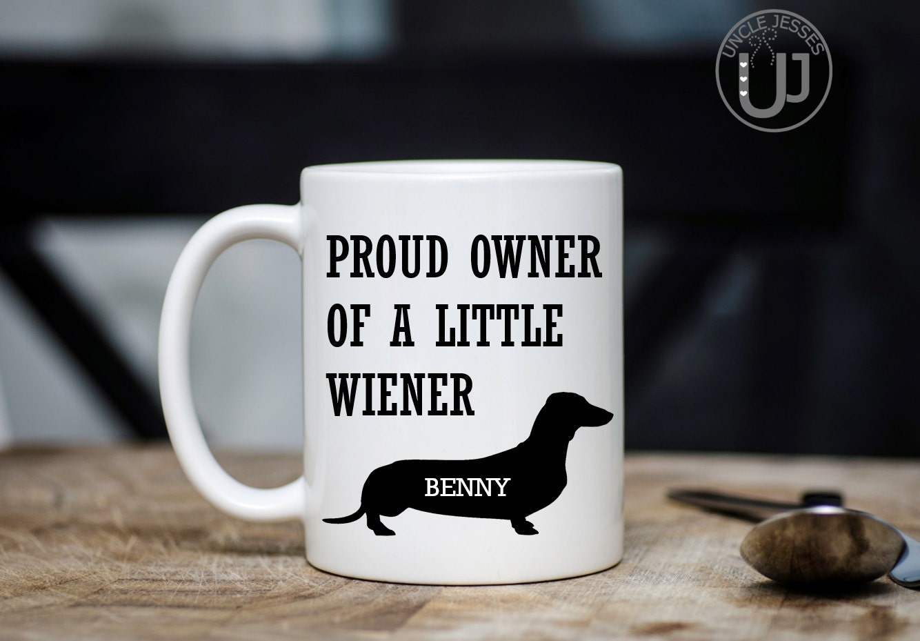 Proud owner of a little weiner Mug Water Bottle and/or