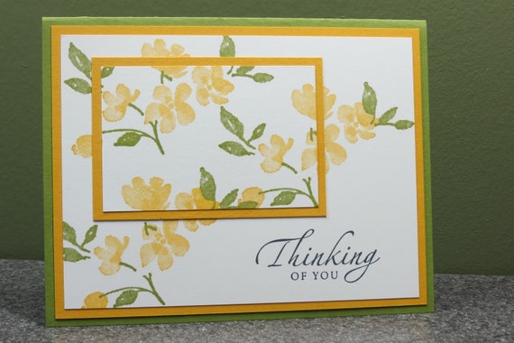 Stampin' Up Handmade Thinking of You Card