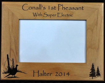Hunting. Pheasant Hunting. Hunting Frame. Hunting Gift. Gift For Hunter. Hunting Picture Frame. Pheasant Hunter Gift. First Hunt Gift