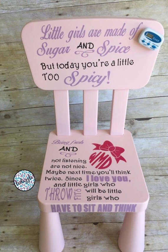 Girl's Time Out Chair Time Out Chair Girls Time Out