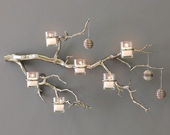 Tree Branch Candle Holder Glass Votive Candle Holder Unity Candle Holder Manzanita Tree Candle Holder Rustic Tree Branch Wall Candle Holder