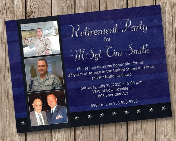 Army Retirement Party Invitations 8