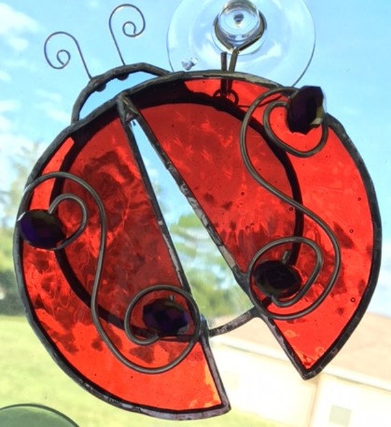 Stained Glass Ladybug