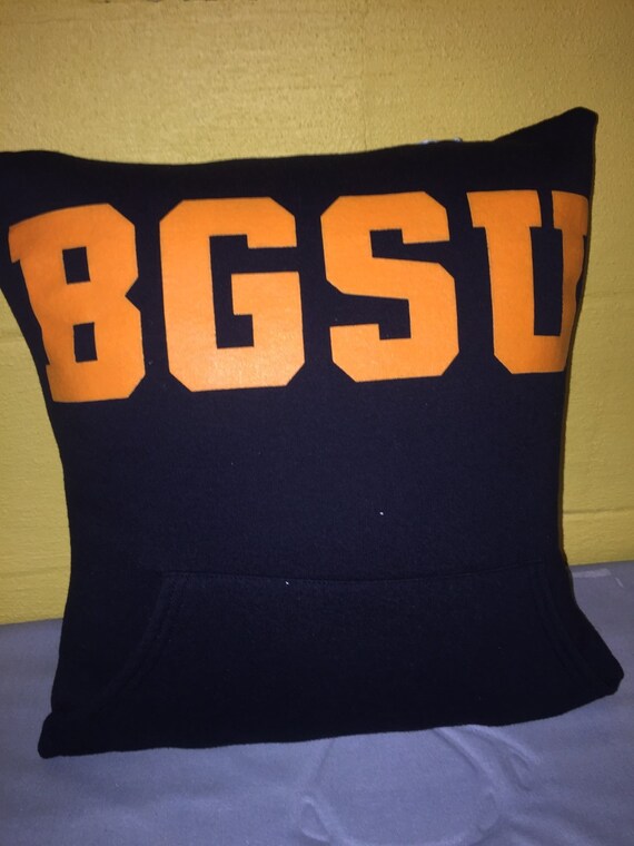 Bowling Green university sweatshirt Pillow 16x16 Upcycled One