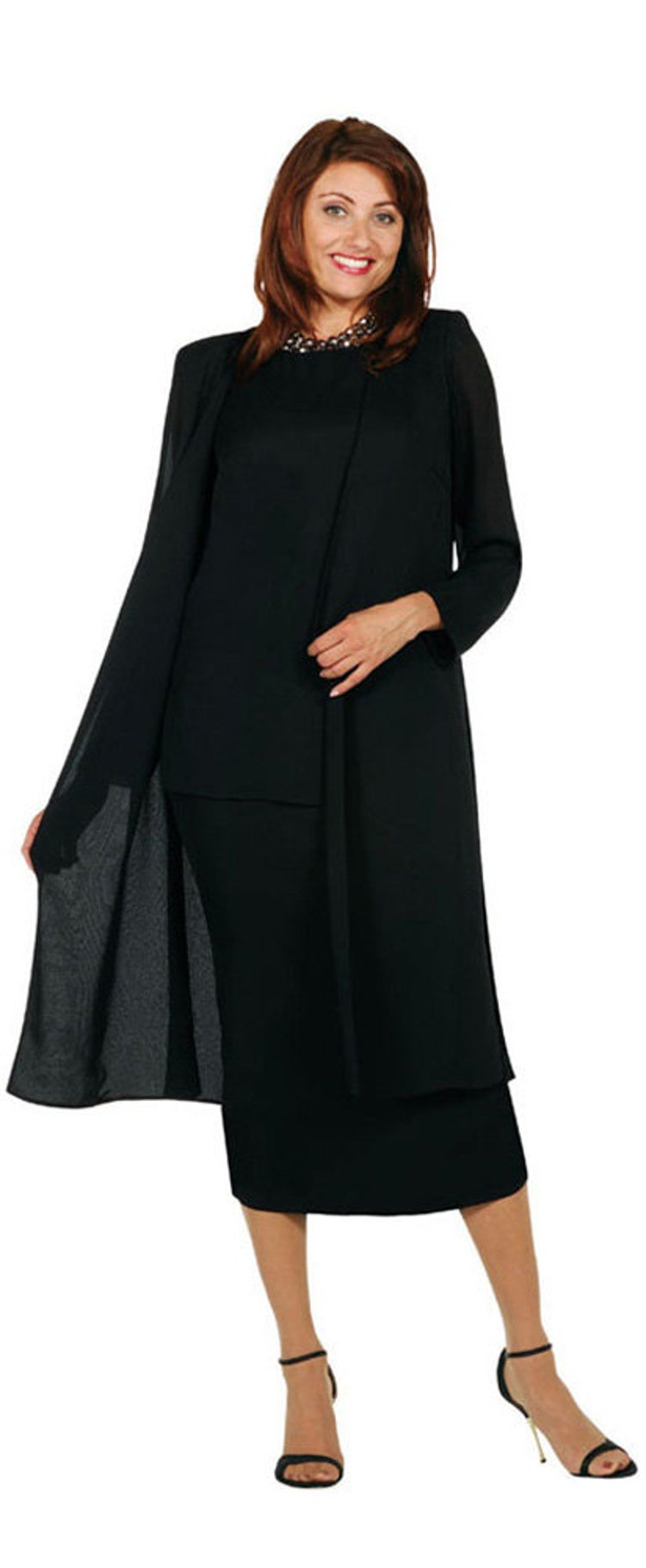 Womens Plus Size 3 PC Jacket/Skirt Set by NitaBellesFashion