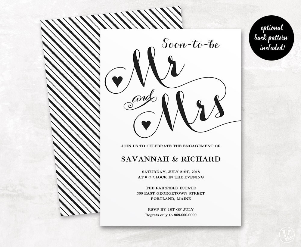 Free Printable Engagement Party Invitations Templates 6