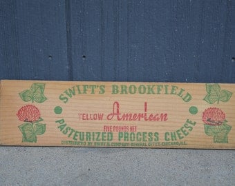 Vintage Swift's Cheese box panels ~ Chicago, Ill.