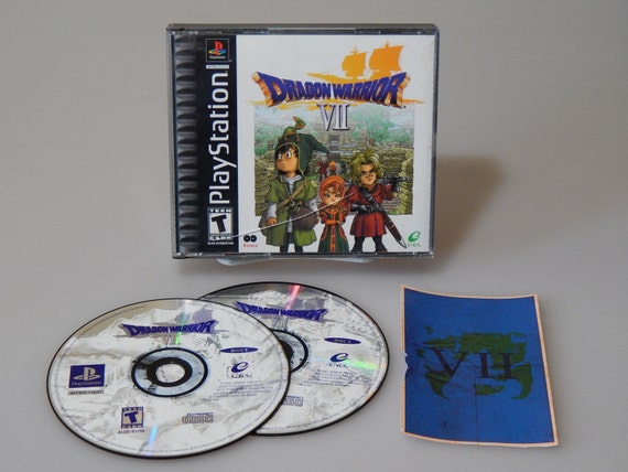 Dragon Warrior VII 2 Disc Playstation PS1 Original