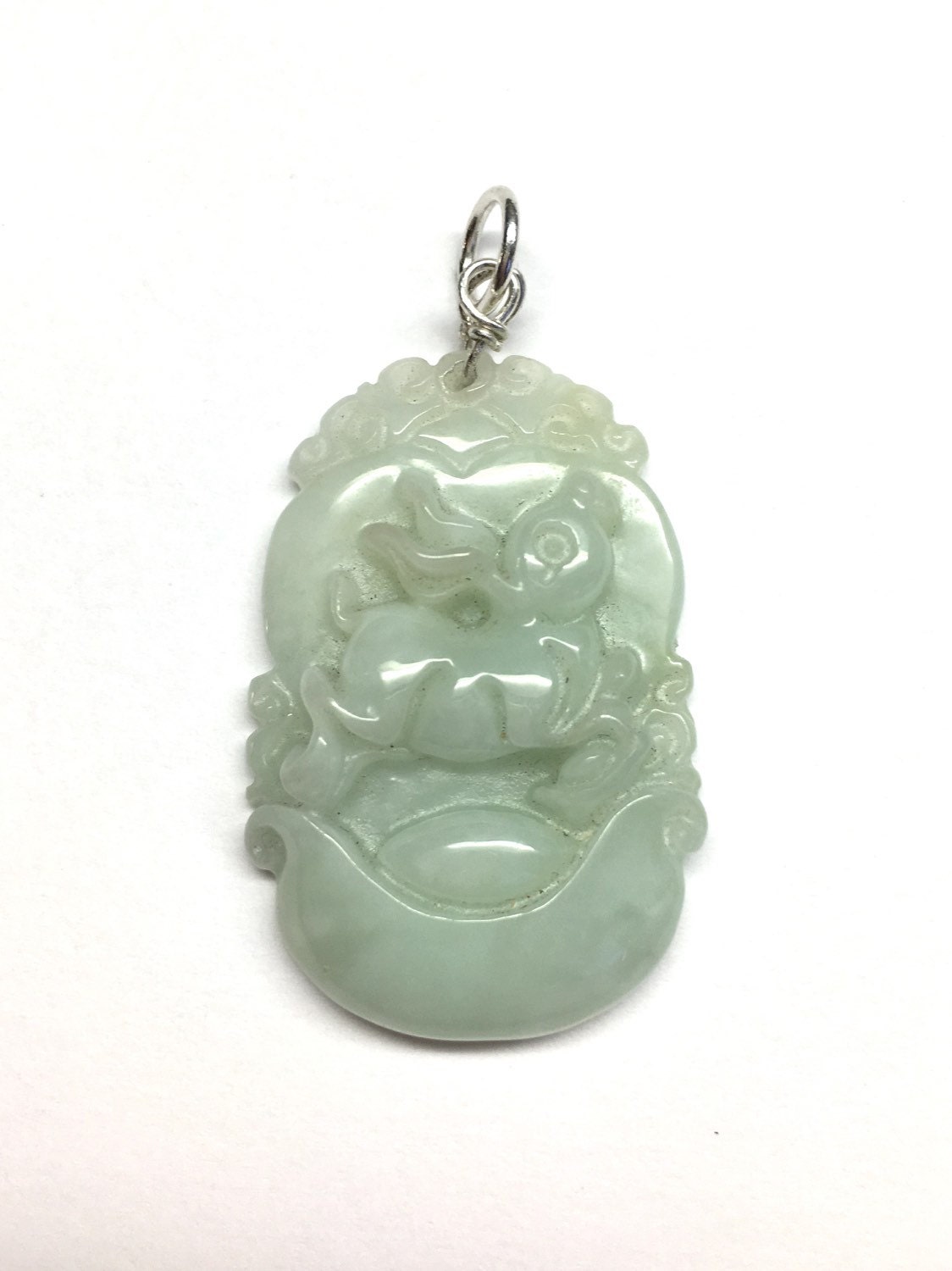 Carved Jade Pendant Jade Rabbit Pendant Chinese Pendant