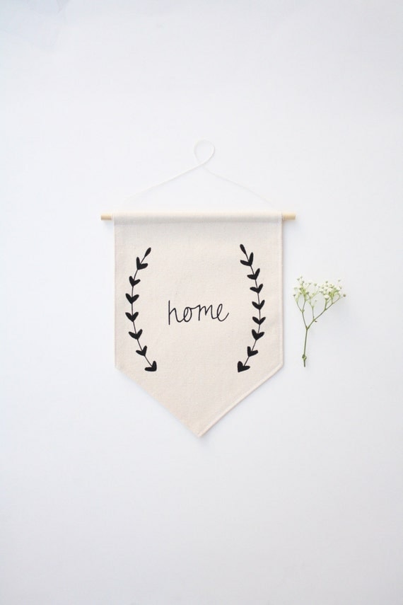Small Canvas Banner Home Wall Flag Fabric Banner Wall