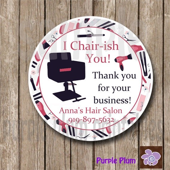 Hair Stylist Thank You Card Hair Salon Business Card Print