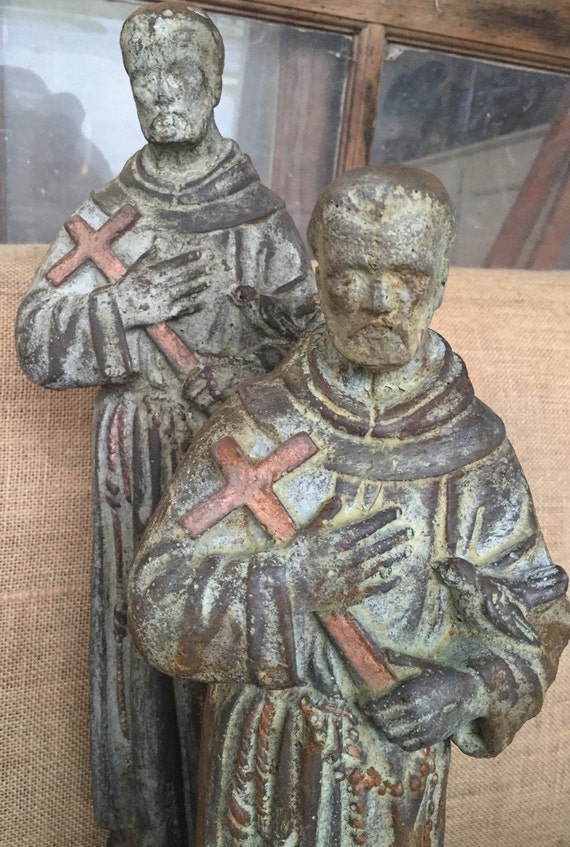 Saint Francis cement statue by ReginaAnnes on Etsy