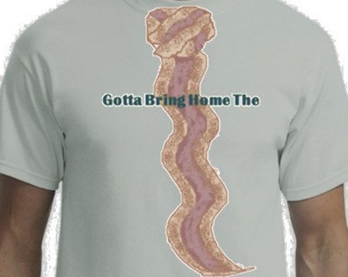 Men's Funny Bacon T-shirt Decal, printable, instant download, Humor