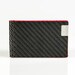 Common Fibers Mens Slim Red Real Carbon Fiber Bifold Wallet with RFID Credit Card Protection