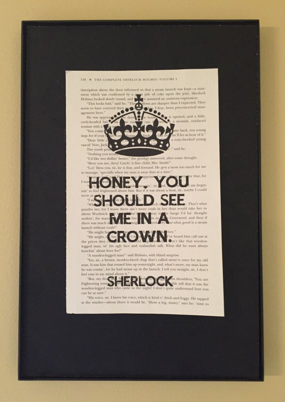 Honey You Should See Me in a Crown Sherlock Page Art