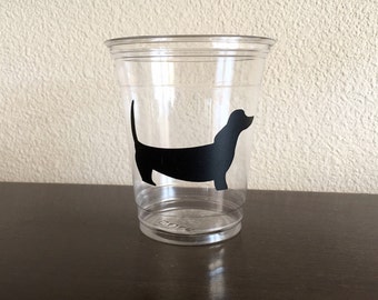 Dachshund Party Cups - Dog Party - Dog Birthday - Dachshund Baby - Dog Party Supplies - Puppy Party - Puppy Party Decorations - Animal Party