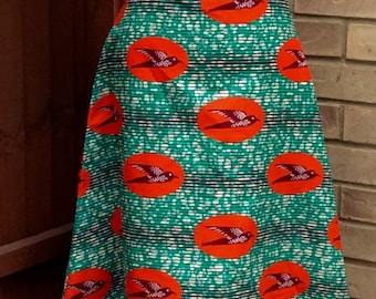 African print Skirt, A-line skirt, Ankara skirt