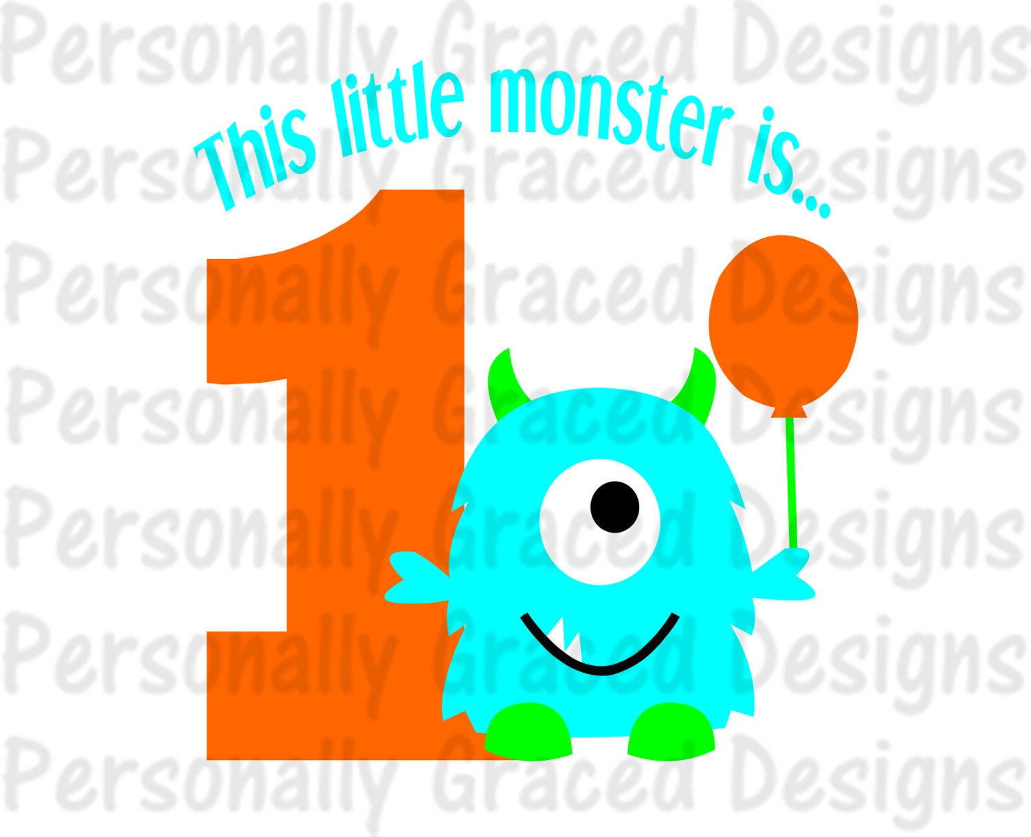 Download SVG DXF EPS Cut file This Little Monster is 1 Svg Birthday