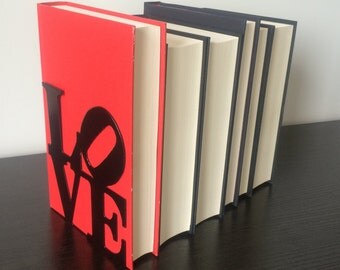 Love Bookends - Metal Bookends - Unique Gift - Metal Art - Custom