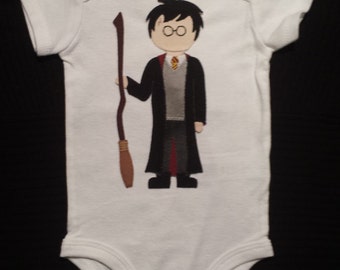 Harry Potter / Baby Clothes / Hand Sewn / Baby Bodysuit