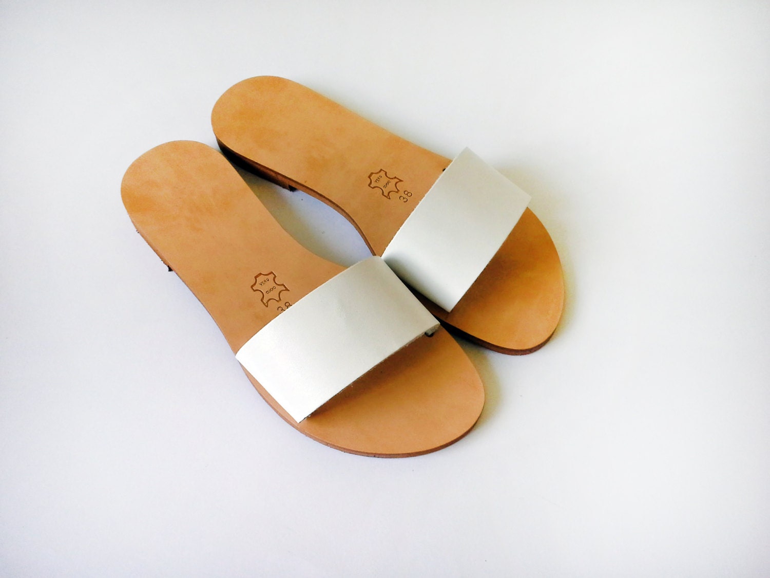 Handmade slides made from in Genuine Leather More colours