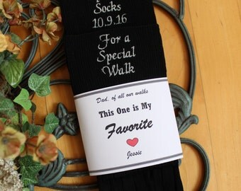 Father of the Bride socks, Special Socks for a Special Walk Wedding Socks with Socks Label. Father of the Bride Gifts. F23LB4X