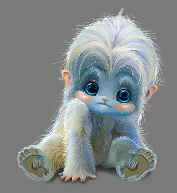 Baby Yeti Concept for Preorder by Nafantano on Etsy